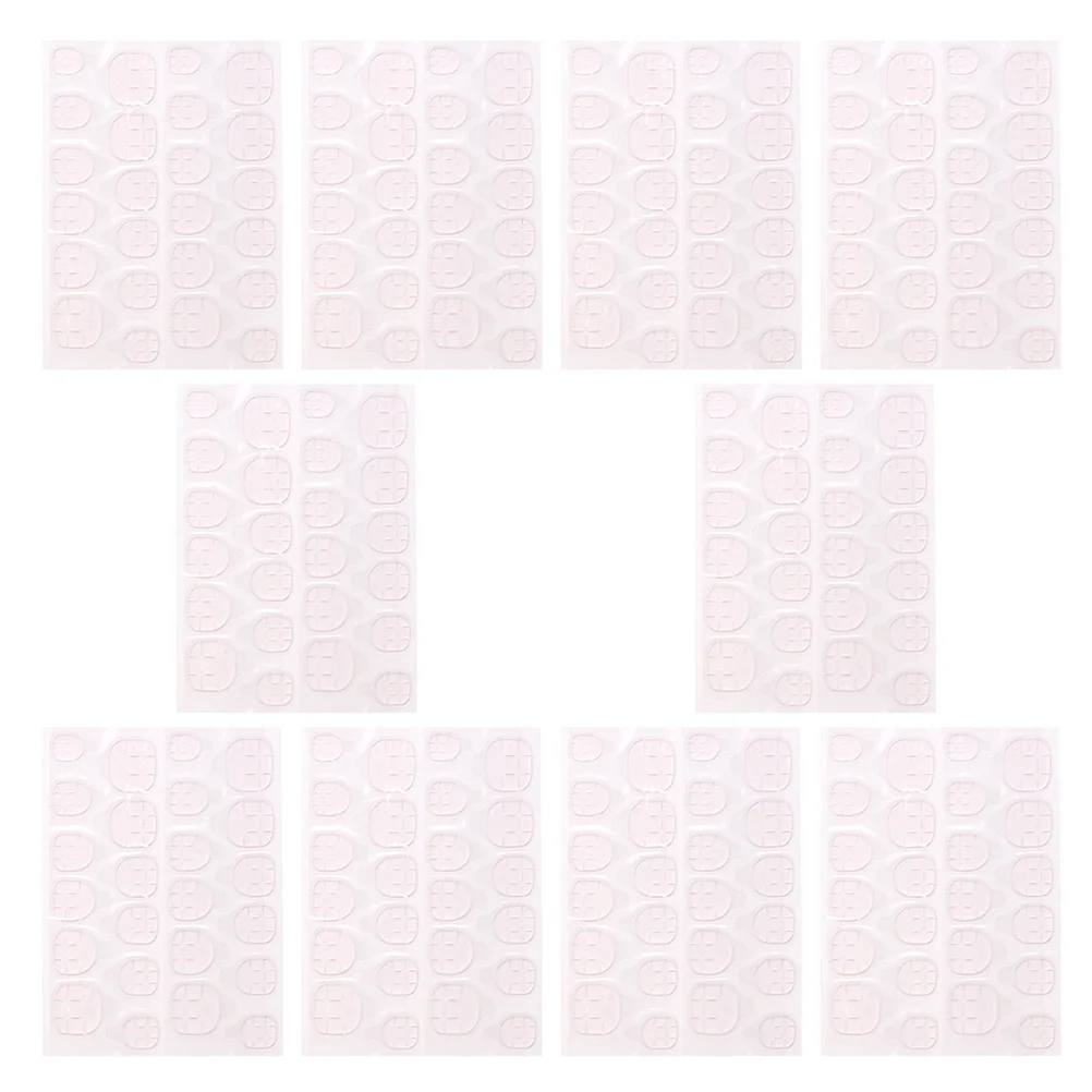 20 fogli adesivi adesivi gelatina per unghie trasparente rosa durevole pasta per manicure a lunga durata fornitura per nail art colla gelatinosa per manicure