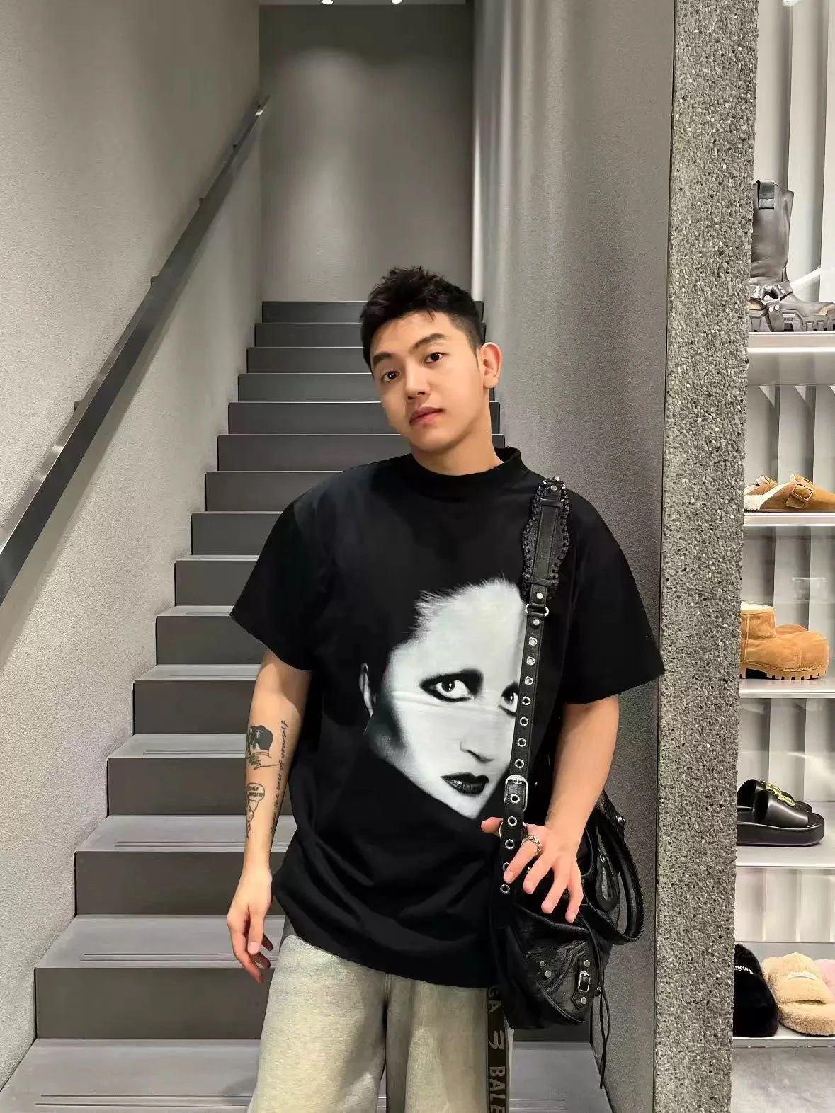 

Футболка Sun72bian 2025 Весна, свободный крой, 100% хлопок, с коротким рукавом, молодежная, с принтом, повседневная, для любого сезона