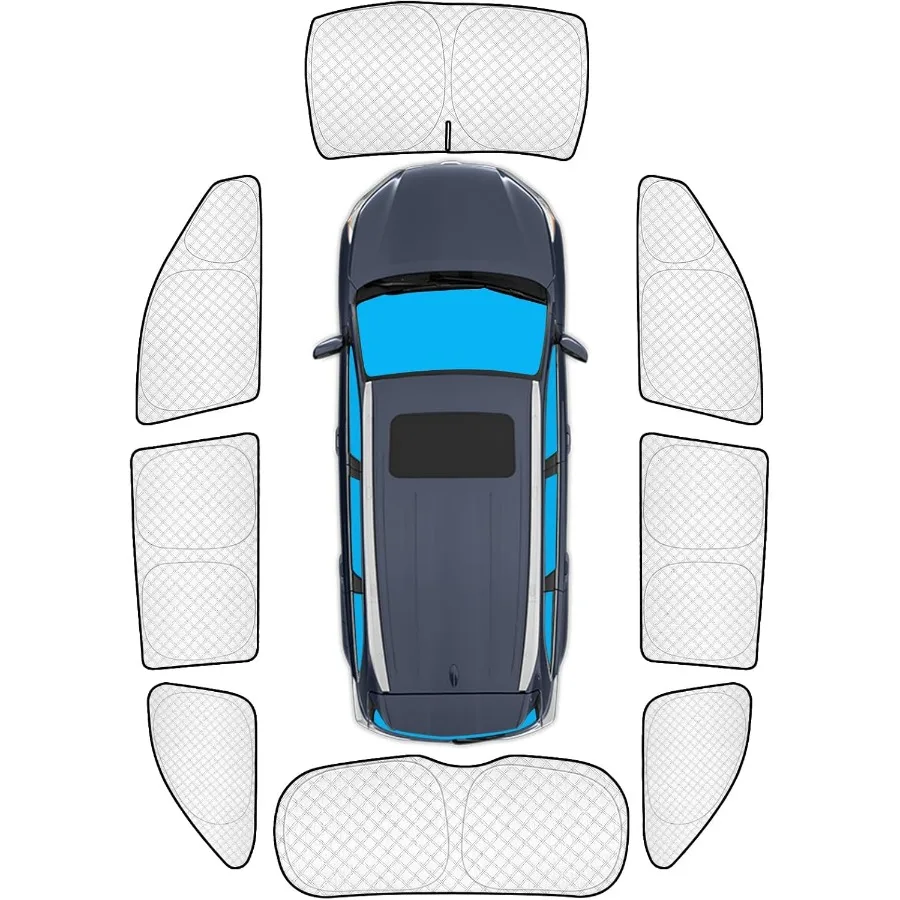 

8pcs Full Window Sun Shades Custom Fit for Highlander 20142019 Accessories Privacy Car Window Covers Sunshade for Windshield S