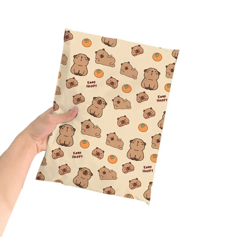 INPLUSTOP 50Pcs Plastic Envelopes Mailer Shipping Bag Waterproof Cute Cartoon Logistics Bags Clothing Gift Courier Storage Pouch