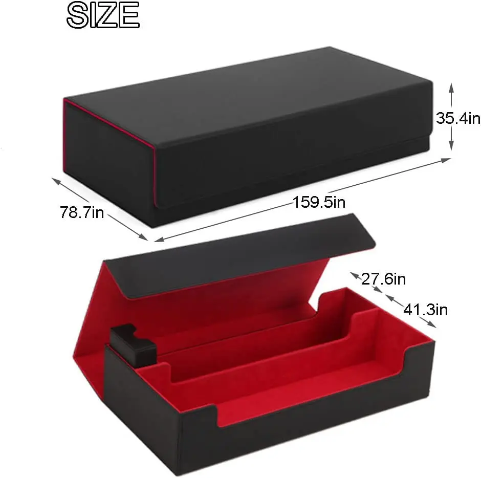 550+Trading Card Deck Box Gathering Card Toy Magnetics Closure Game Card Storage Collectible Game Card Case Protectors Container