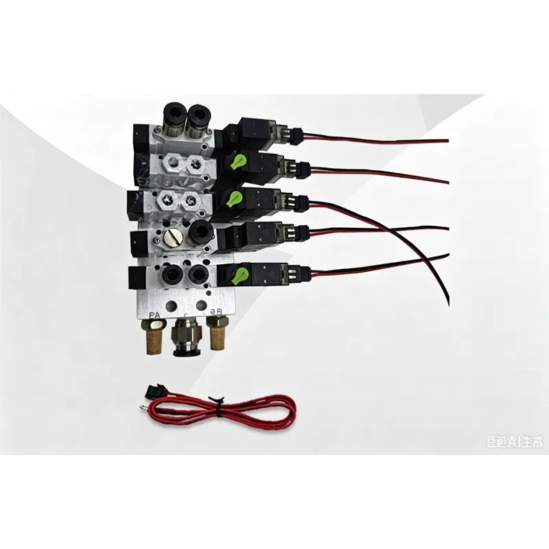 Multi-position Pneumatic Solenoid Valve Bank Air Directional Control Manifold Assembly Automation Pneumatic
