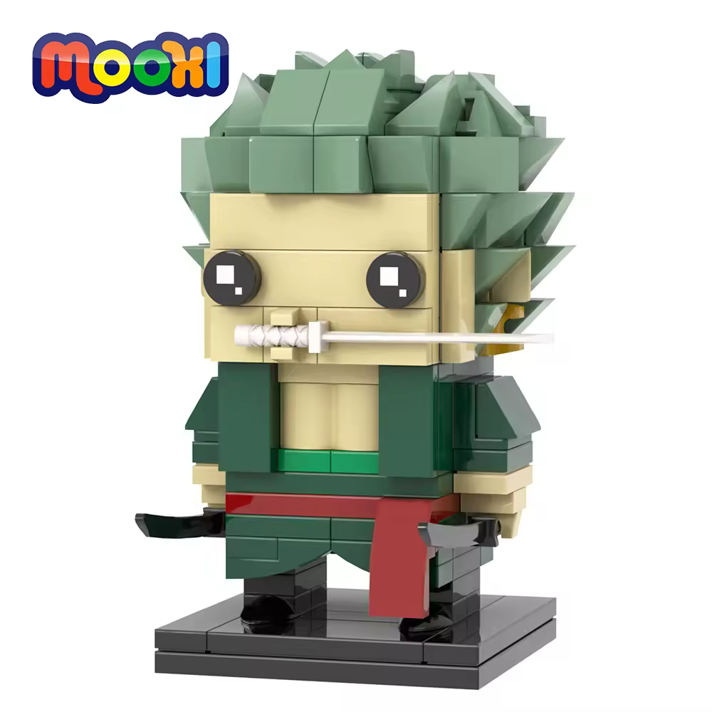 MOOXI Anime Série 176 Pcs MOC Tijolos Figuras BrickHeadsed Blocos de Construção Crianças Brinquedos Educativos Para Crianças Presente de Aniversário MOC7207