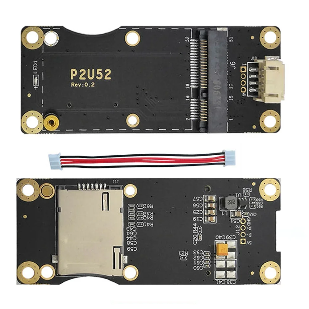 Adaptador Industrial Mini PCIe a USB 4G LTE con ranura para tarjeta SIM conector USB 2,0 de 4 pines PH2.0 para módulo inalámbrico WWAN/LTE 3G/4G