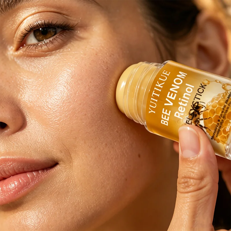 YUITIKUE Stick de gelée au venin d'abeille et au rétinol, hydratant, lissant et nourrissant pour le visage, soin quotidien pour tous types de peau, 40g