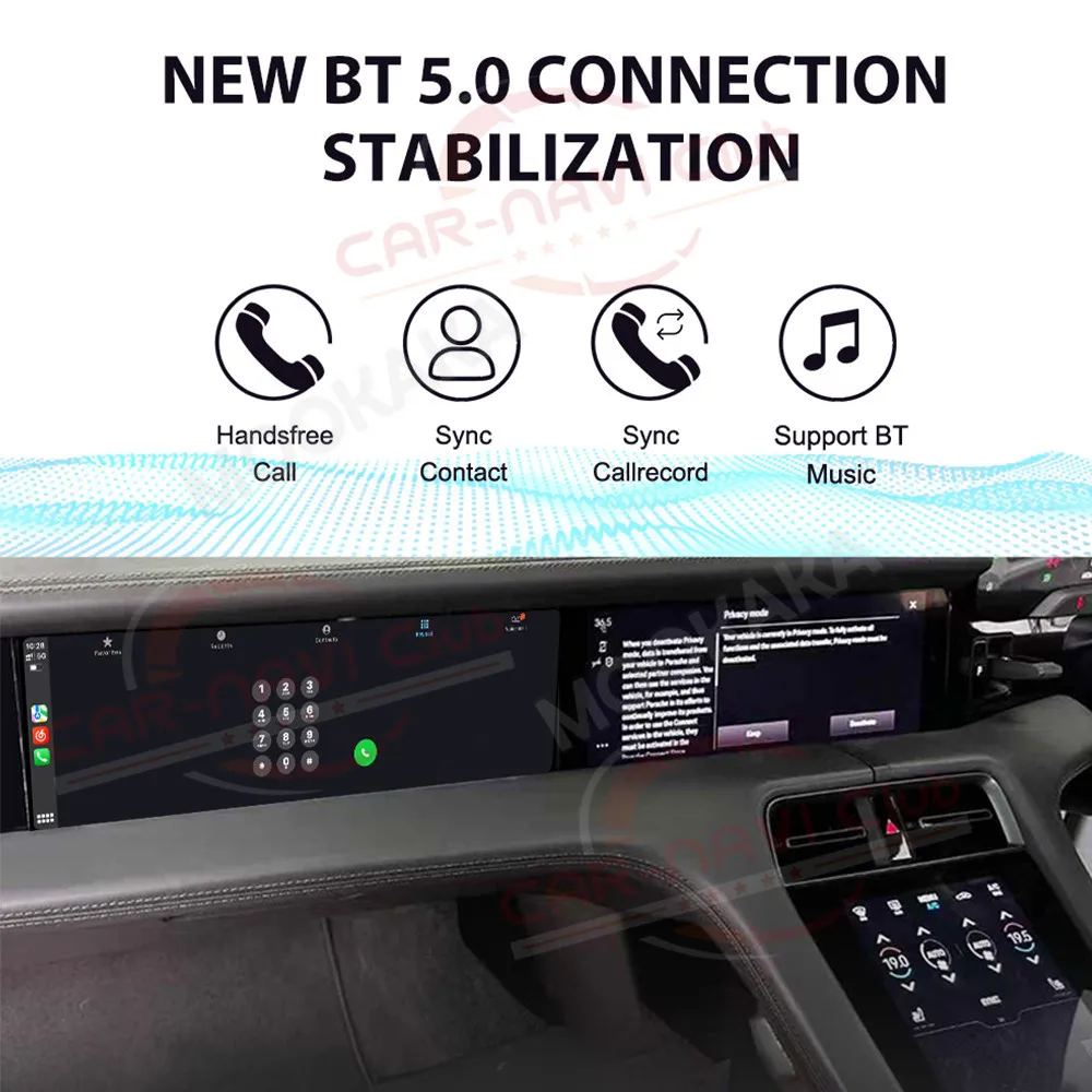 11 Inch Co-pilot Entertainment Screen For Porsche Taycan 2019-2025 RHD Passenger Display Car Multimedia Player Carplay GPS Navi