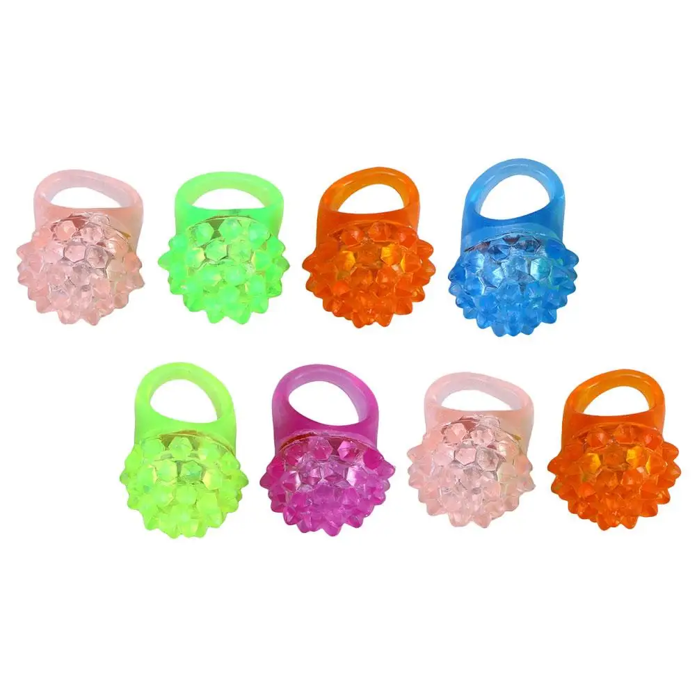 8PCS LED Erdbeere Form Beleuchtung Glow Party Favors Blinkende Finger Spielzeug Kind Licht Geburtstag Halloween Geschenke