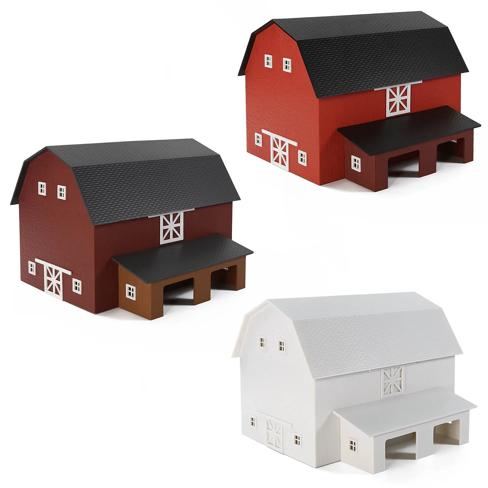 

Evemodel Not-built HO Scale Model Railroad Farm Building Kit DELUXE BARN CHICKEN COOP JZHO6897