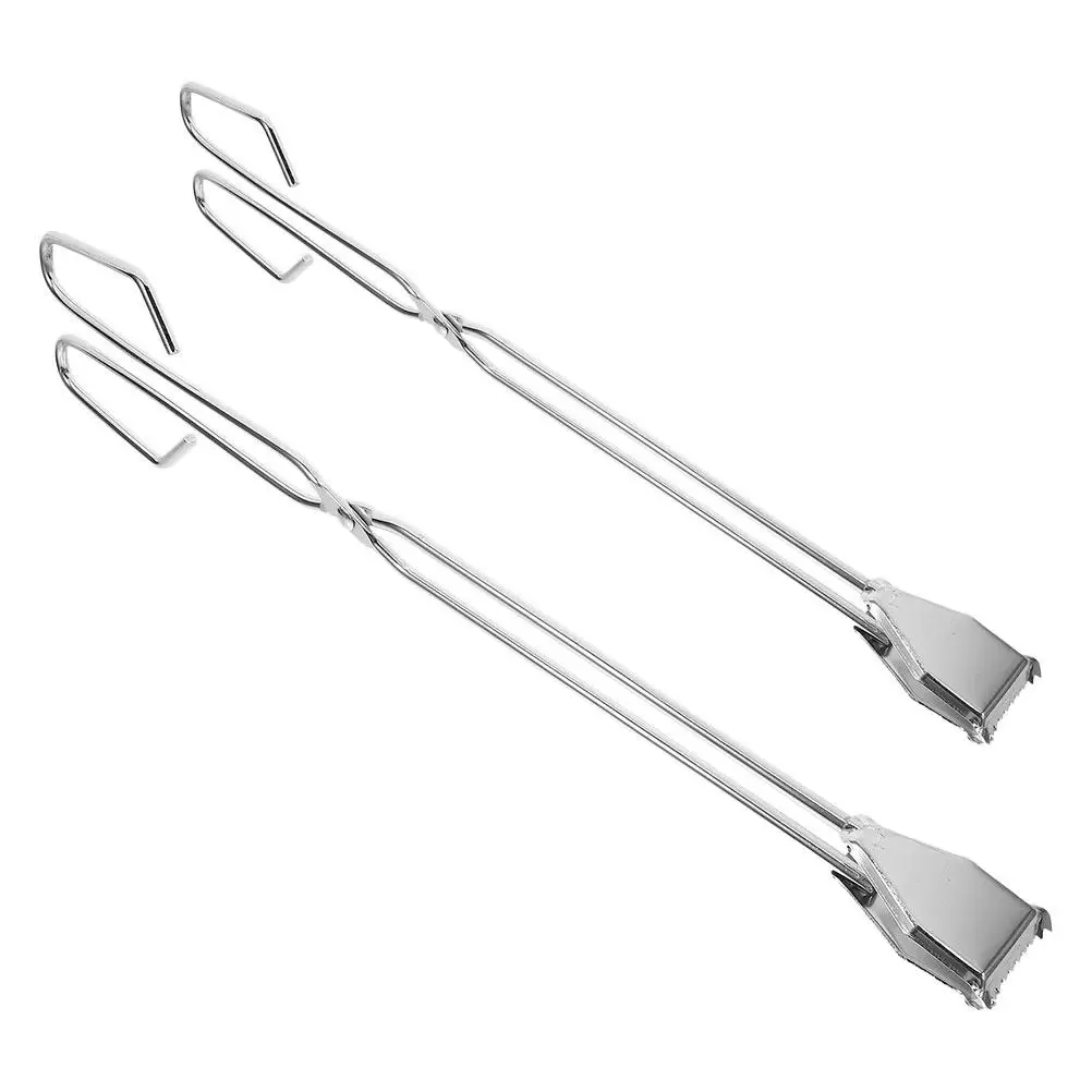

2 Pcs Stainless Steel Trash Grabber Tool Reacher for Seniors Heavy Duty Long Claw Litter Tong Garbage Clip Portable