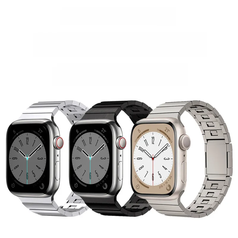 

Подходящие часы Appleiwatch, металлическая цепочка из нержавеющей стали, ремешок для часов, магнитные пряжки, 9 ремешков для часов