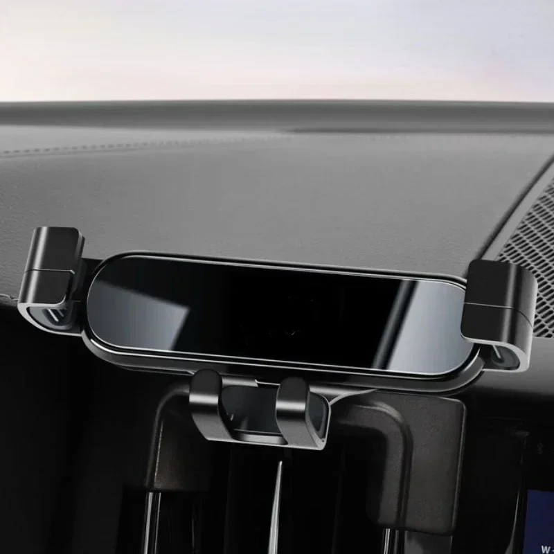 For Volvo XC60 S90 S60 XC40 XC90 V90 ABS Black Car Air Vent Mobile Phone Holder GPS Navigation Holder Car Accessories