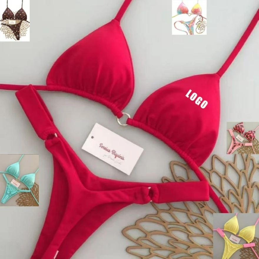

Customized LOGO women's 2026 European and American new sexy multi-color bikini fashion high-sense split swimsuit bikini