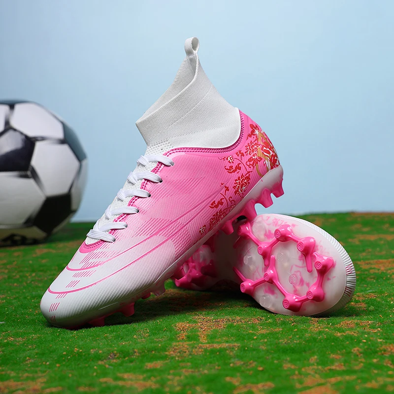 

Men Lightweight Anti Slip Fashionable Sports Youth Football Shoes Adult Professional Outdoor Training Football Shoes