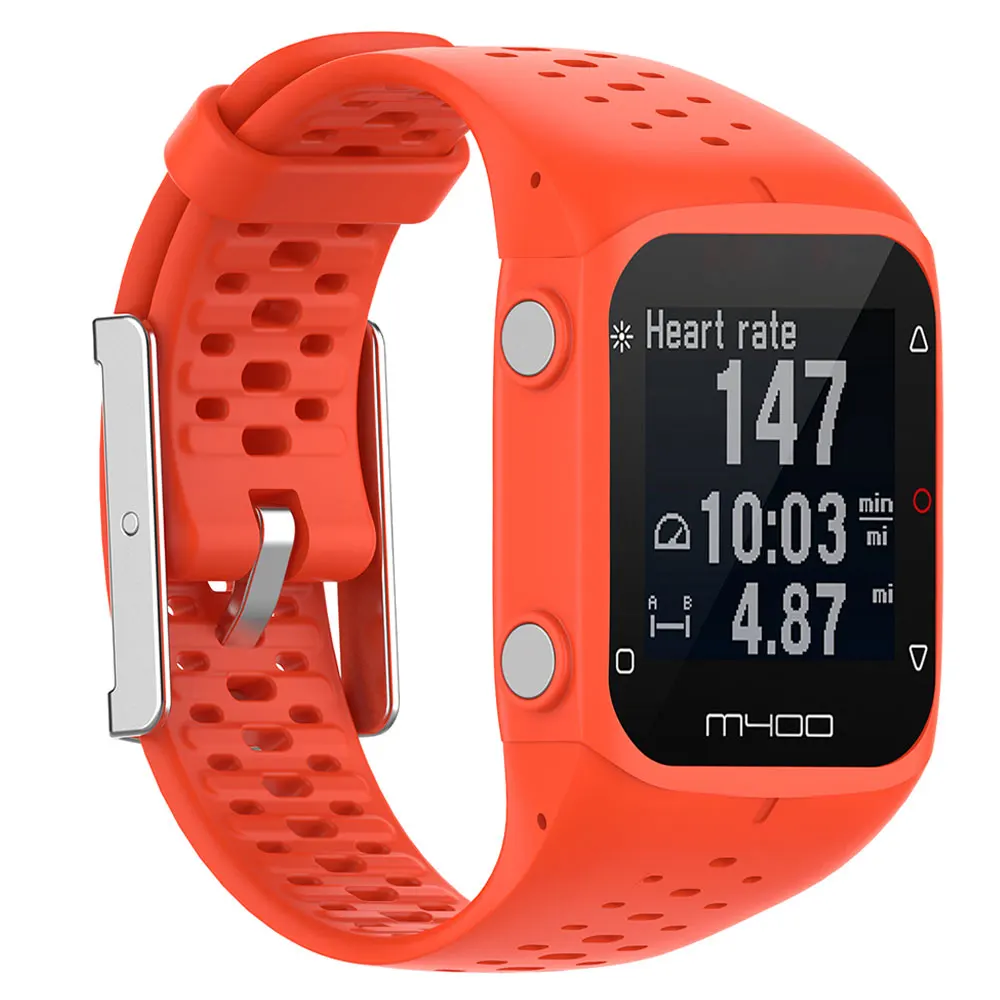 For Polar M400 M430 GPS Running M 400 300 Soft Silicone Breathable Wristband Strap Smart Watch Watchband Bracelet Replacement