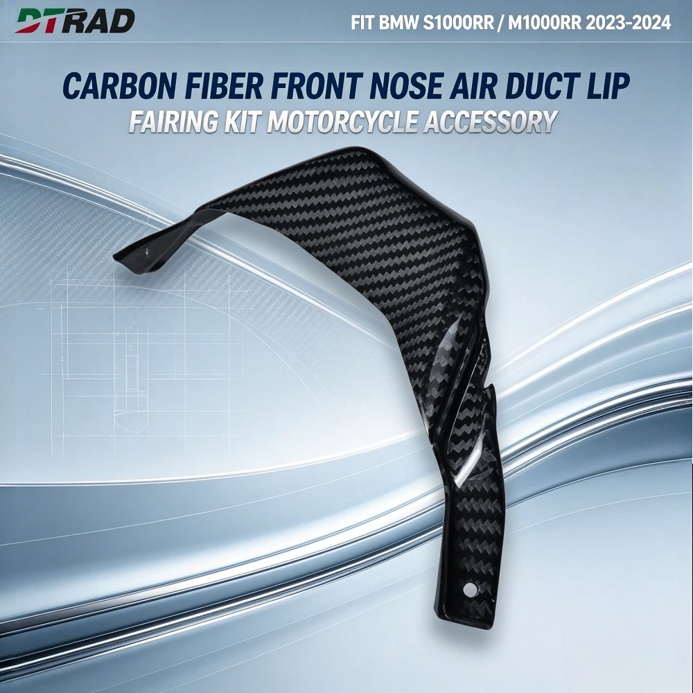 Real Carbon Fiber Front Nose Forward Air Duct Lip Fairing Fit BMW S1000RR M1000RR 2023-2024 Motorcycle Modification Accessories view 5
