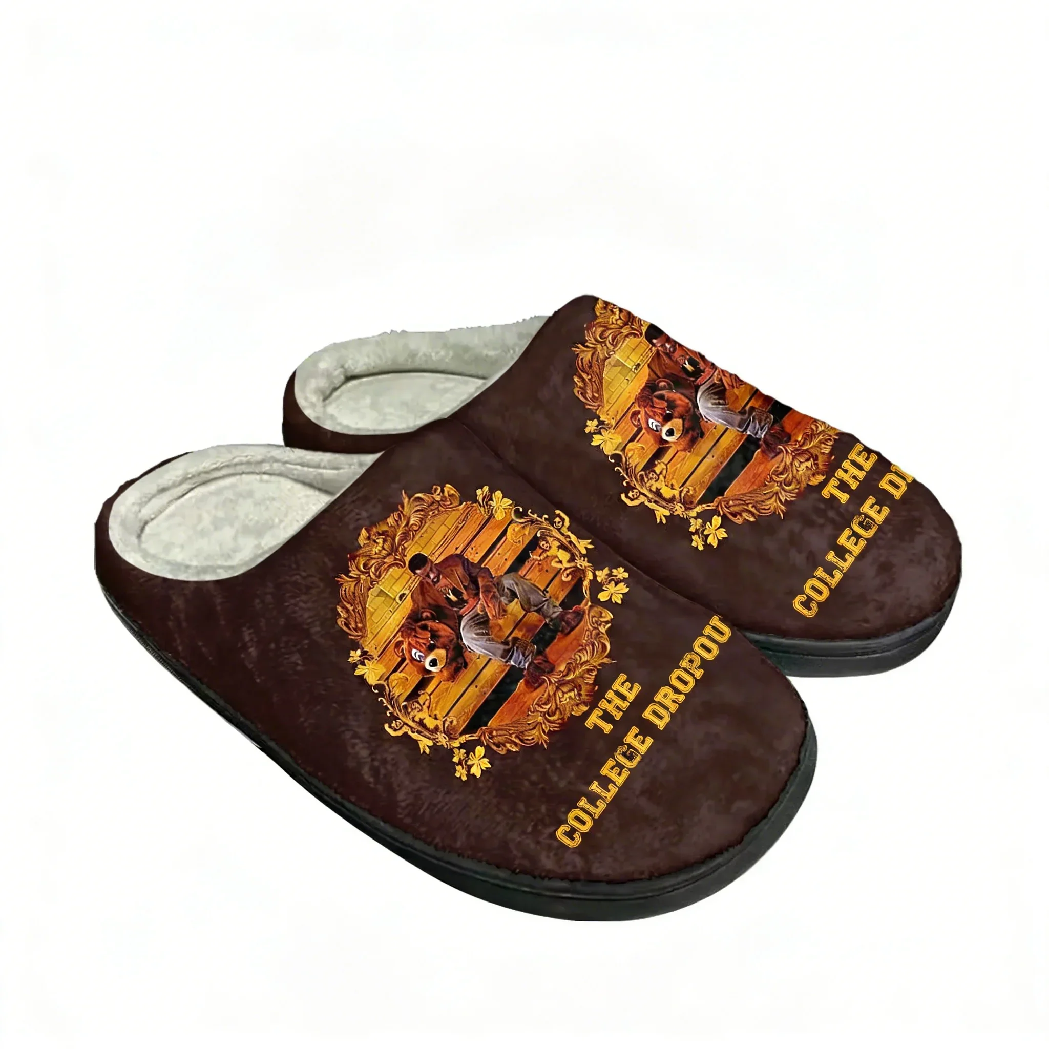 

Kanye West Cotton Slippers High Quality Mens Womens Youth Boy Girl Plush Bedroom Keep Warm Shoes Customized Thermal Slipper