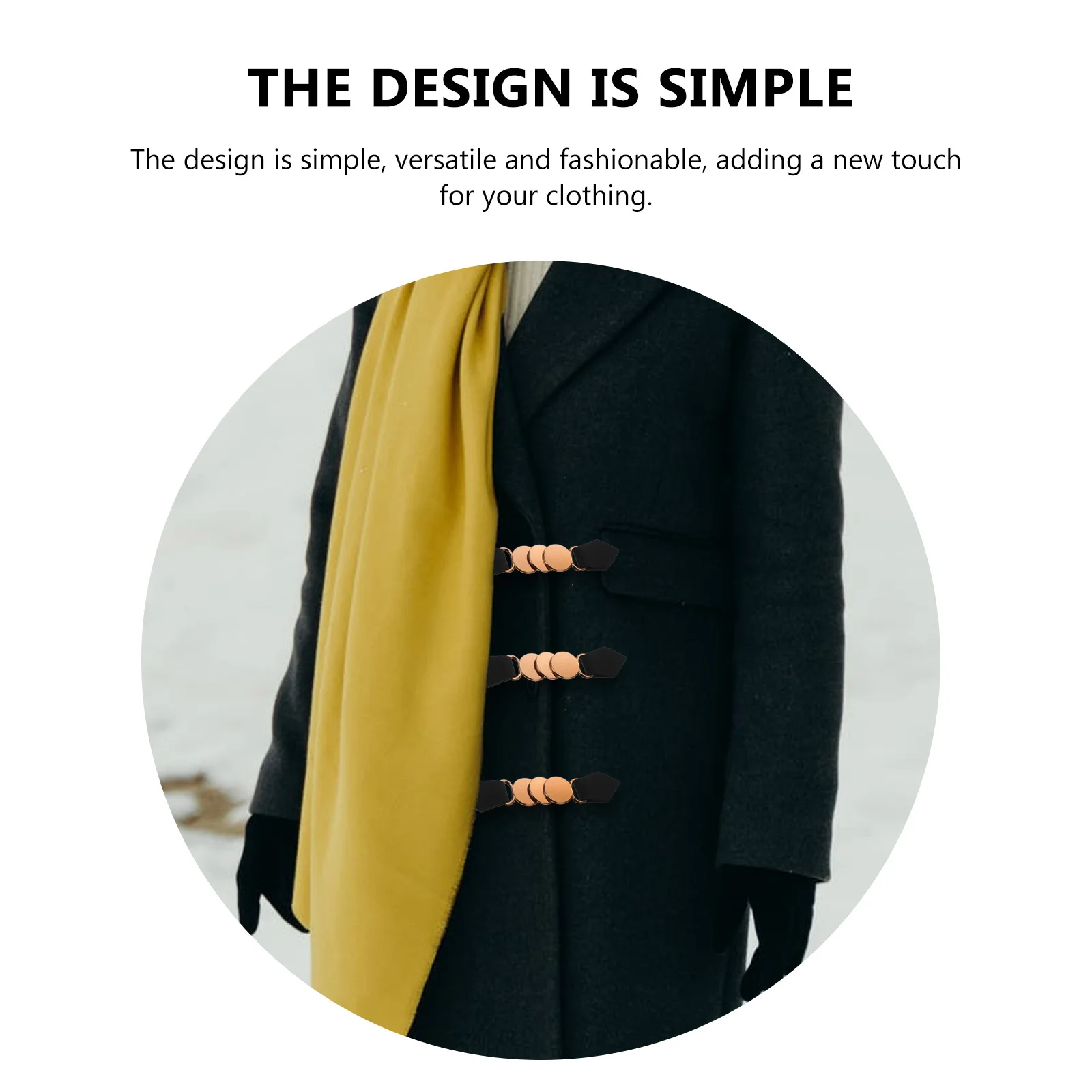 

4pcs Metal Snap Buckles Artificial For Windbreaker Coat Collar Closure Diy Clothing Accessories Toggle Clasps