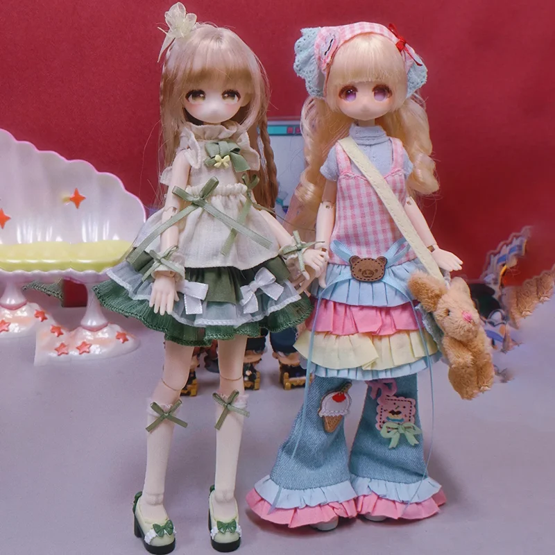 

Коллекционная фигурка Wuyuji Jidong Shunxi Series, масштаб 1/6, кукла BJD, слепая коробка, милый пастельный наряд в стиле Лолита, для девочек