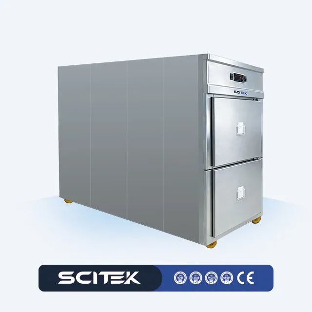 -30℃ to -15℃ Corpse Refrigerator with  Stainless Steel Self-protection Function Automatic Fault Detection