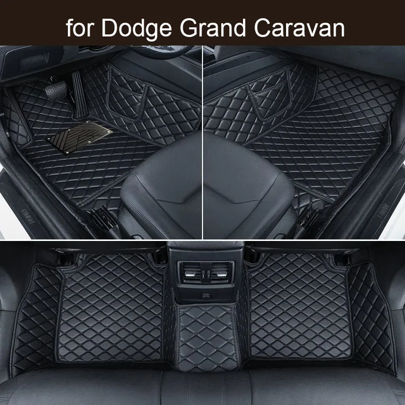 Car Floor Mats for Dodge Grand Caravan 2seat   2001-2007  Accessories Customized Auto Carpets