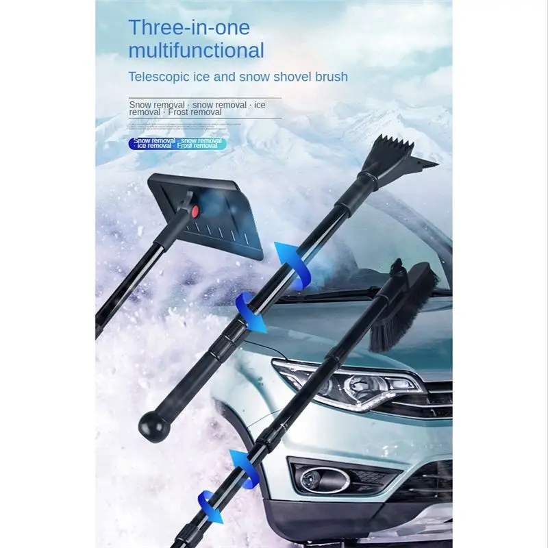 Dependable-Snow Removal Kit Car De-Ice Snow Thrower Retractable Snow Shovel Kit