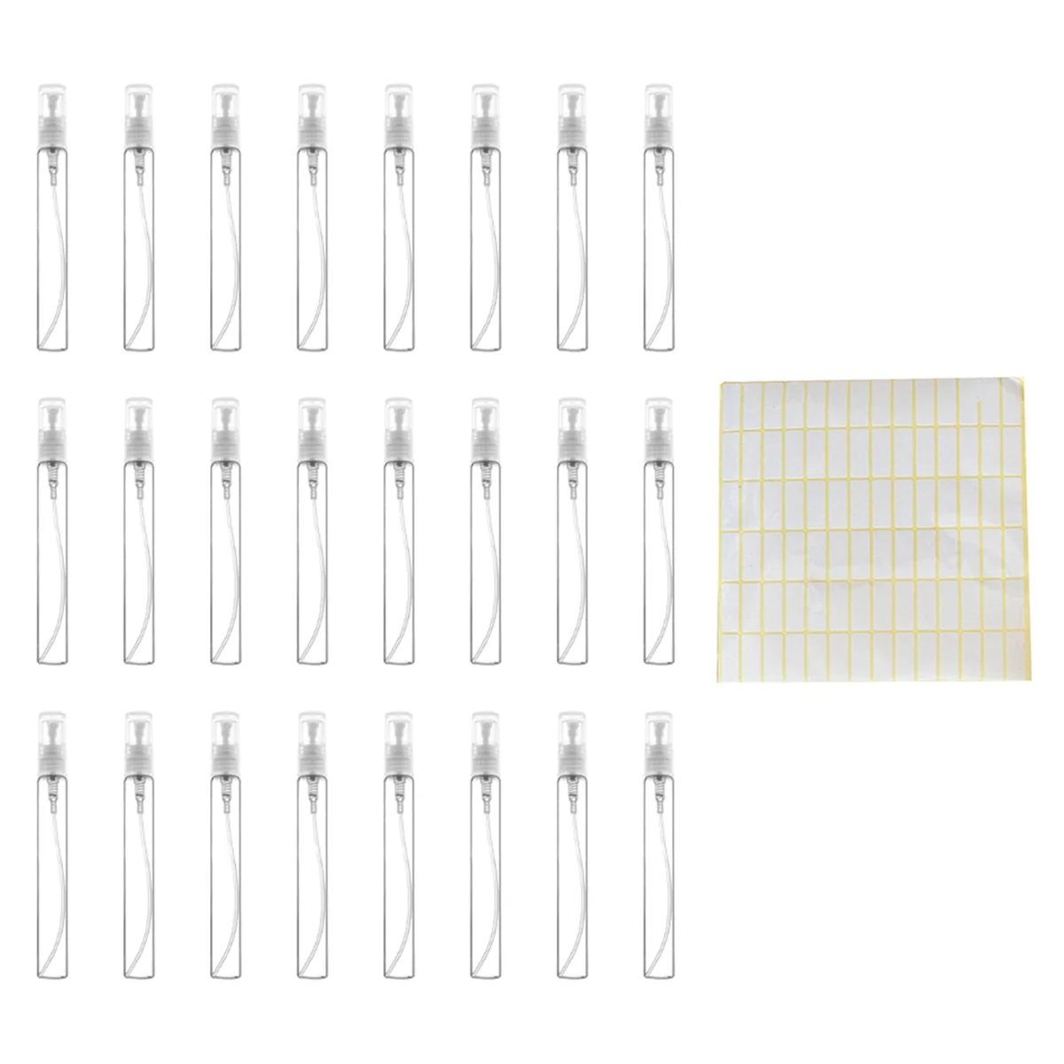 여행용 분무 스프레이 액체 용기, 작은 화장품 포장, 무화기 향수병, 10ml 스프레이 병, 50 개