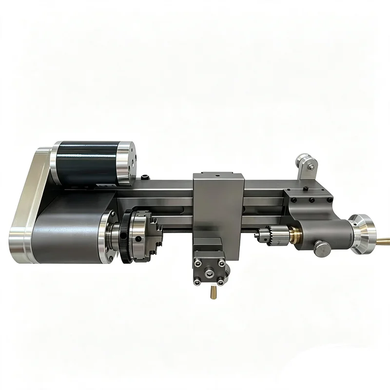 Mini Precision Lathe Machine, Household DIY Lathe for Jewelry Wood Metal Processing, Small Desktop Lathe Tool - view 4