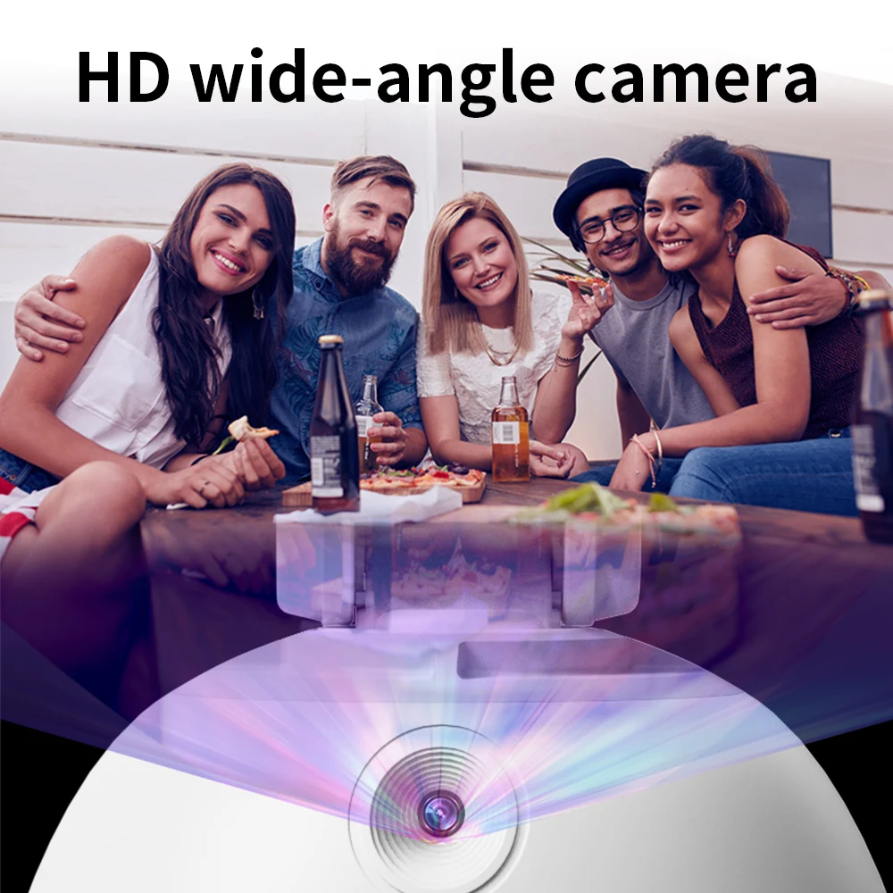 Smart gimbal Face Tracking Shooting Selfie Stick 360 Object Dual Axis Tracking Gimbal Holder All-in-one Rotation Phone Holder