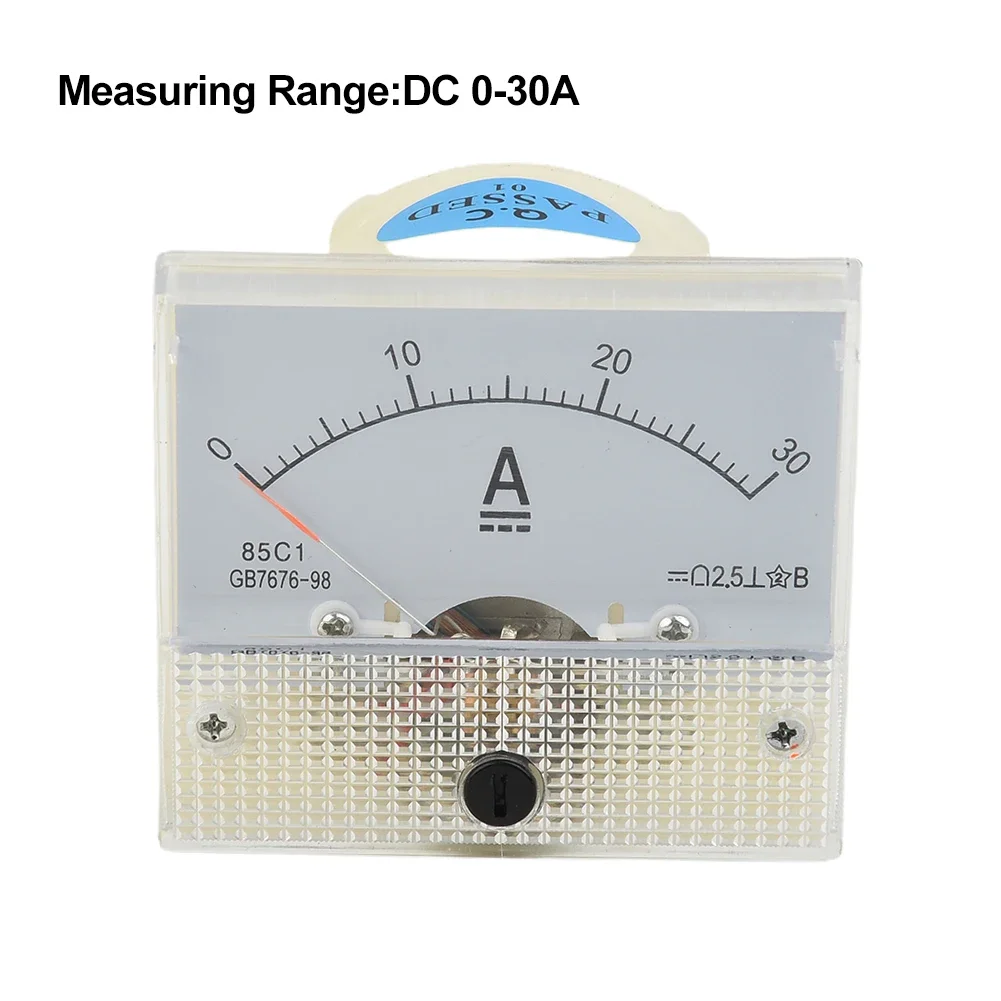 30A AMP Analog Ammeter Ammeter Panel Analog 1pcs 64*56mm Electronic Components Portable To Measure Electrical Current
