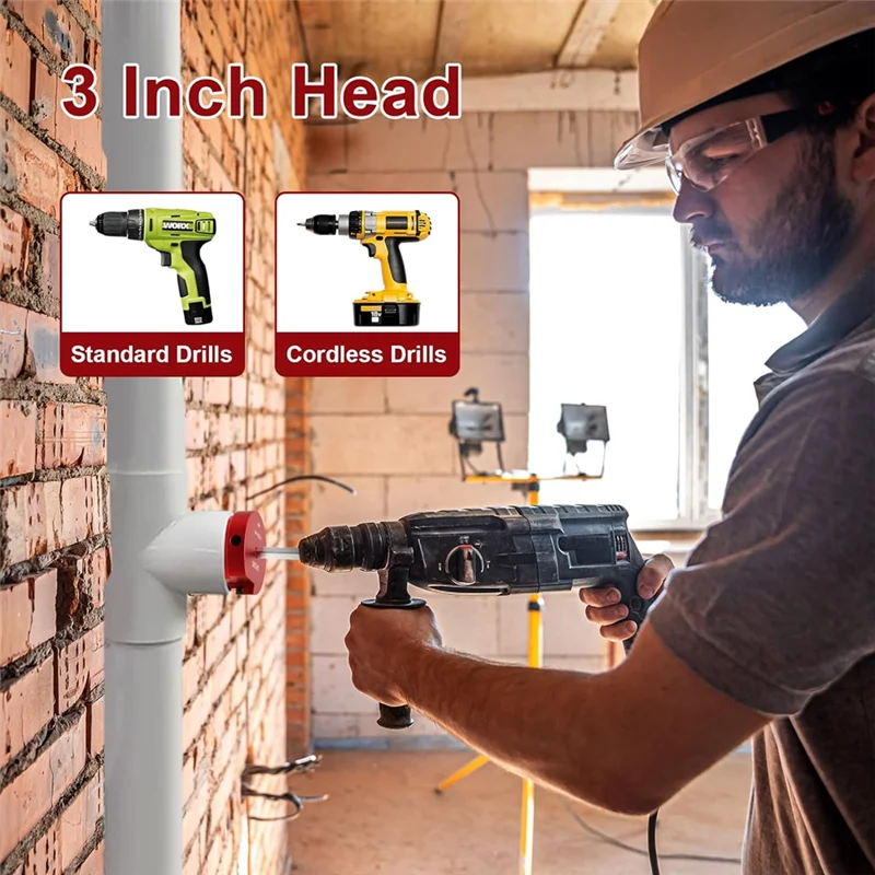 AEE6-04526 For PPR300 Plastic Pipe Joint Reamer, Accepts Standard 1.27In Drill Bit, Suitable For Water Lines, Drain Lines