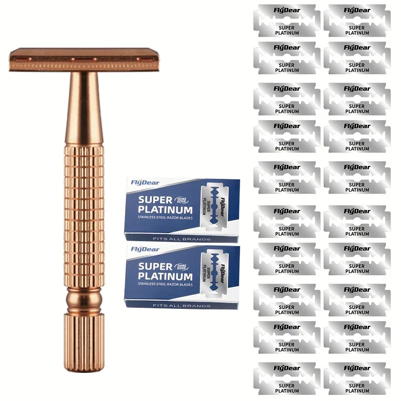 

Traditional Manual Double Edged Safety Shaver Men's Gift Father's Gift CNC Processed Stainless Steel Shav