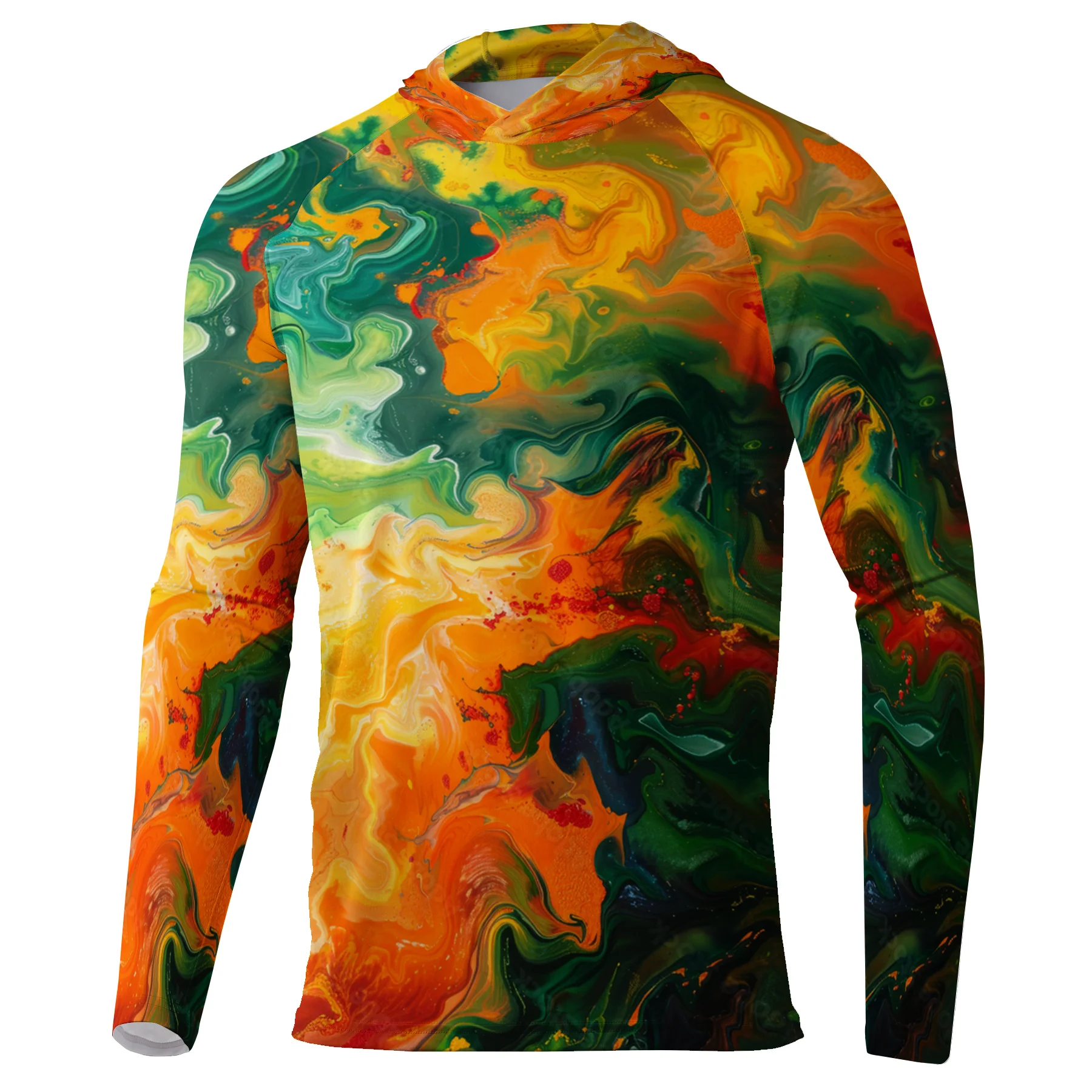 

Men Fishing Hooded Shirts Long Sleeve Breathable Jersey Sun Protection Angling Clothing Camisa De Pesca Outdoor Fish SweatShirts