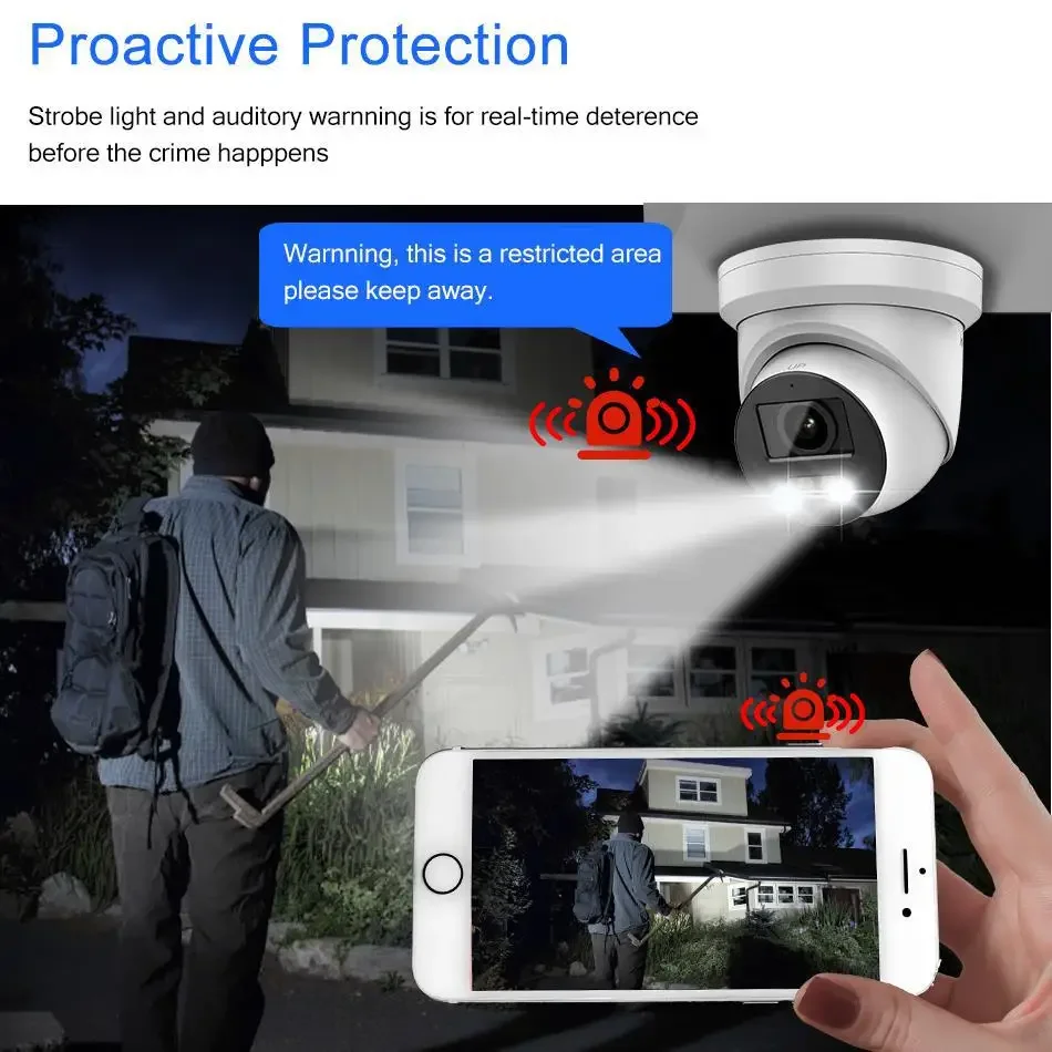 Imagem -02 - Hikvision-outdoor Segurança Vigilância Câmera ip Proteção Outdoor Detecção de Humanos e Veículos Acusense Colorvu Oem 4k 8mp Ds2cd2387g2-lsu sl