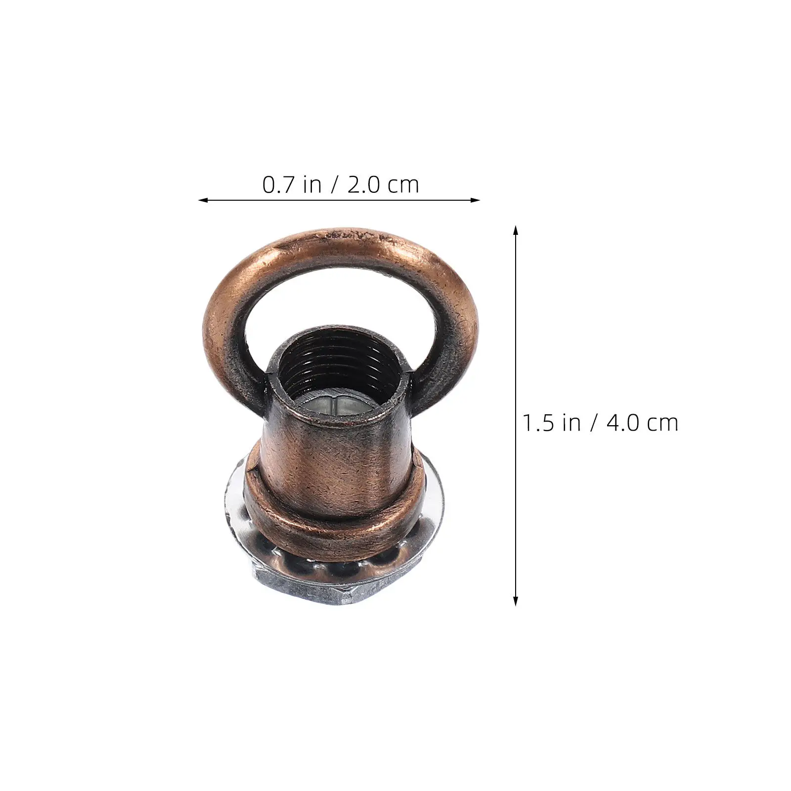 12Pcs M10 Ceiling Hook Heavy-Duty Eye Nuts Secure Hanging Lamp Hardware Swag Hook for Light Fixture Parts Ceiling Hanging Hooks