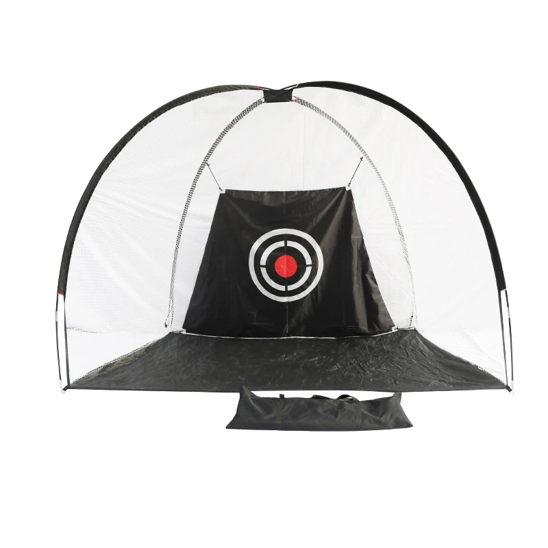 Hot Sale Custom Logo Outdoor Portable Golf Hitting Net with Polyester & Fiberglass Poles 225x125x215cmpromote sales