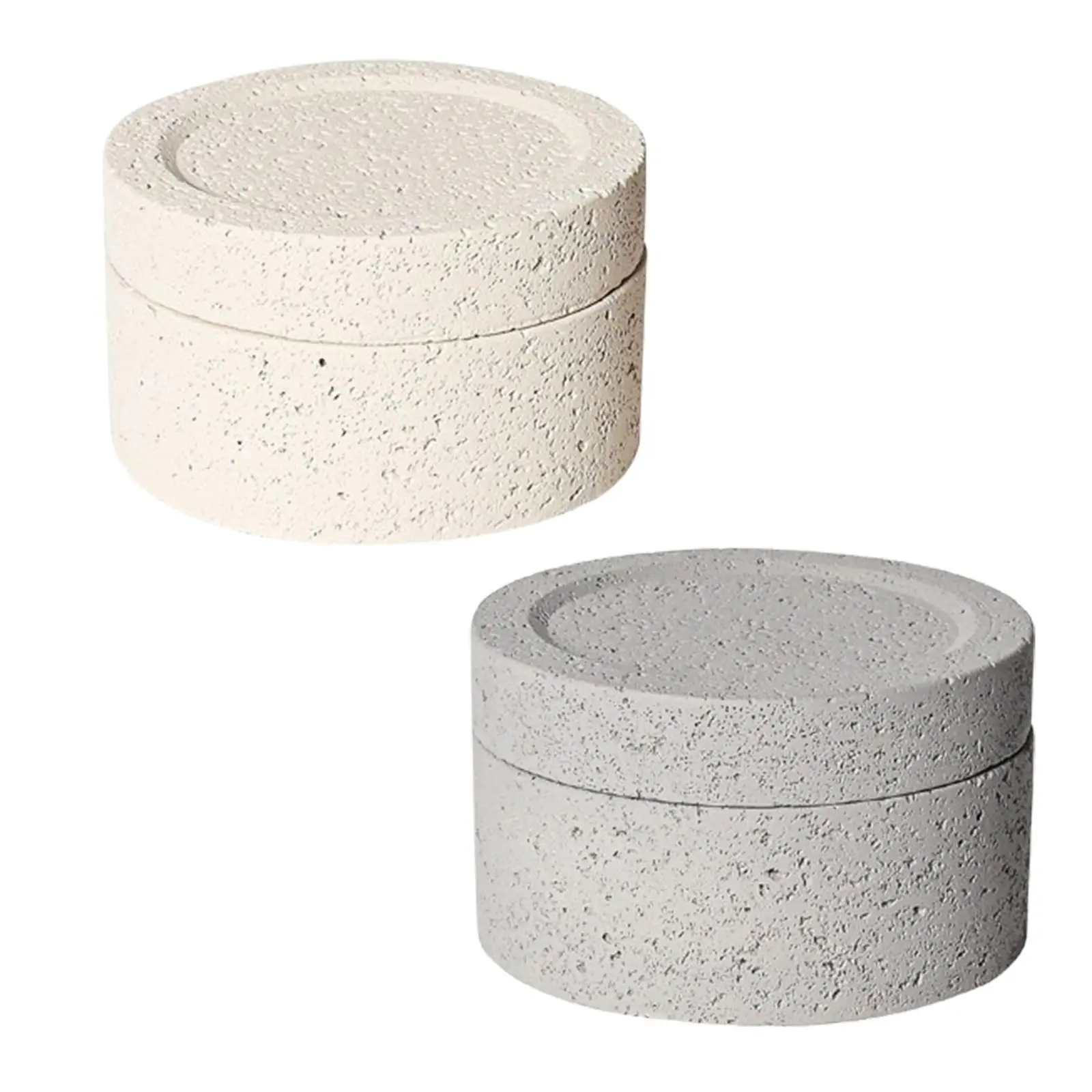 Fragrance Oil Diffuser Textured Cement Flower Pot Multipurpose Solid Candle Vessel Jewelry Organizer for Home Use Gift Hotel