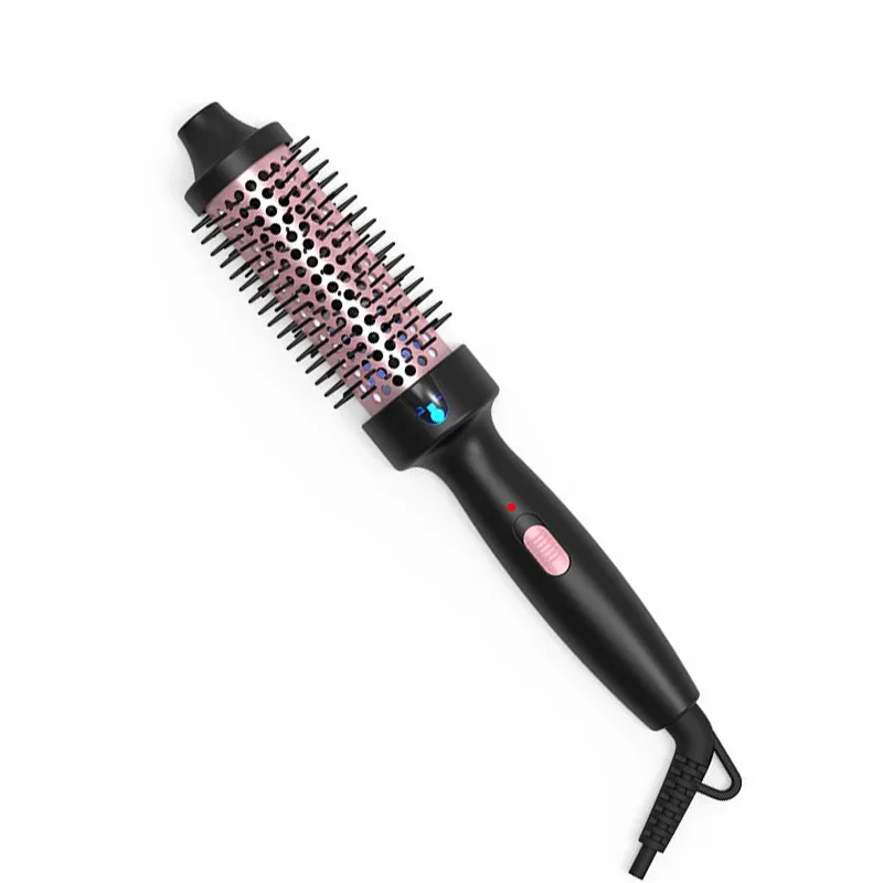 

Heated Curling Barrel Brush - Volumizing Electric Hair Brush, Styles Long/Short Hair for Curls, Perms & Inner Buckles