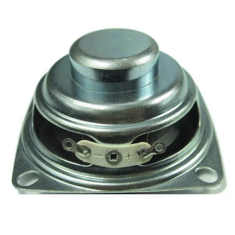 IPX-8 Waterproof 2Inch Square Neodymium-Magnet Full-range Speaker for Mini Multimedia RMS Power 3W 4Ω/8Ω Paper Cone Rubber Edge