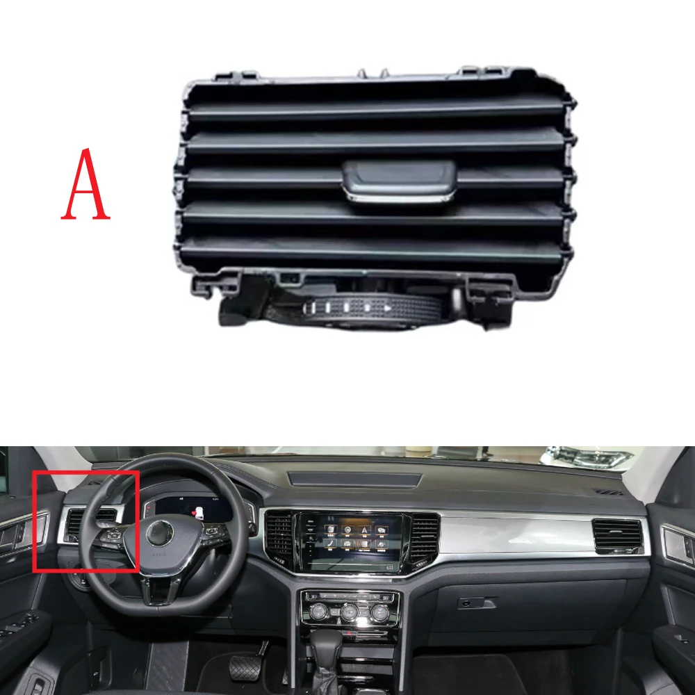 1/2/4 قطعة منفذ مكيف الهواء ل Volkswagen Teramont Atlas 2017-2020 أداة منفذ الهواء مكيف الهواء تنفيس التيار المتناوب تنفيس