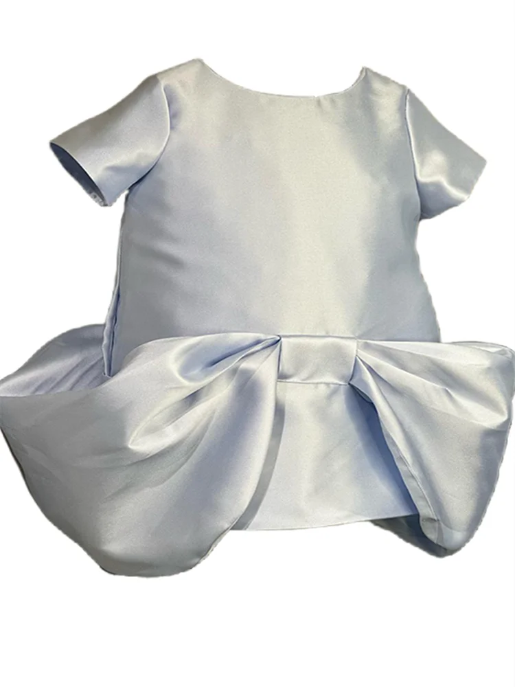 

2024 New Girls party dress Bow Princess EidalFitr New In Dress Sleeveless Holiday Children Clothing Party Costume Girls Clothes