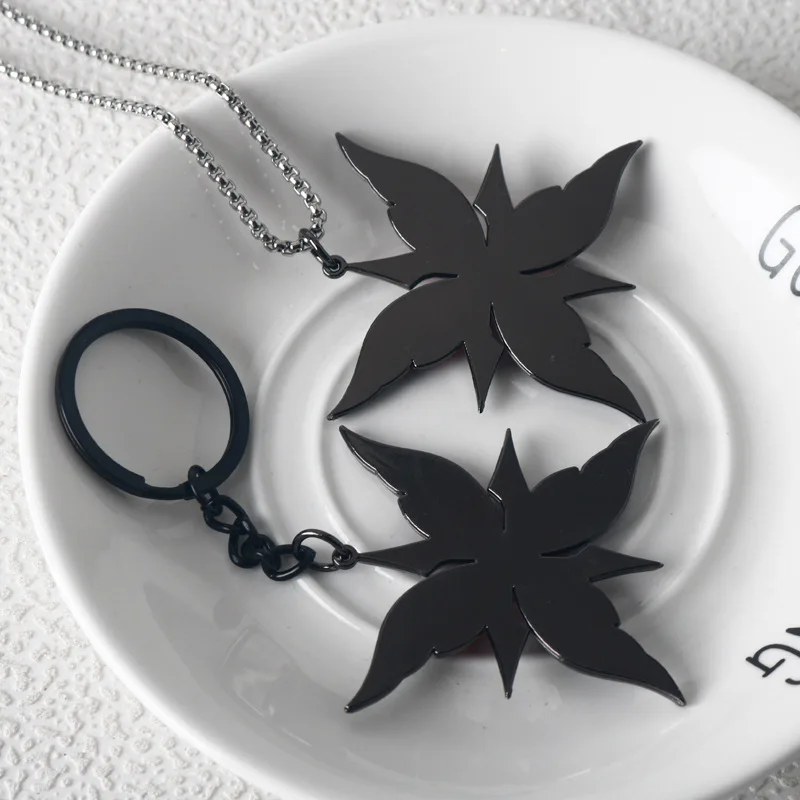 game cosplay pendant necklace keychain anime figure The Knave Arlecchino sweater chain car backpack keyring Jewelry fans gifts