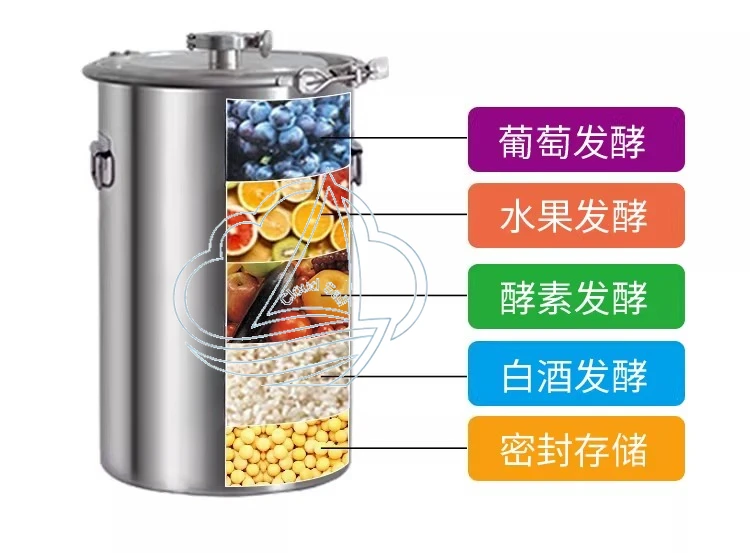 Food Grade 304/316 Stainless Steel Fermentation Tank Sealed Constant Temperature Storage Tank for Professional Wine Making