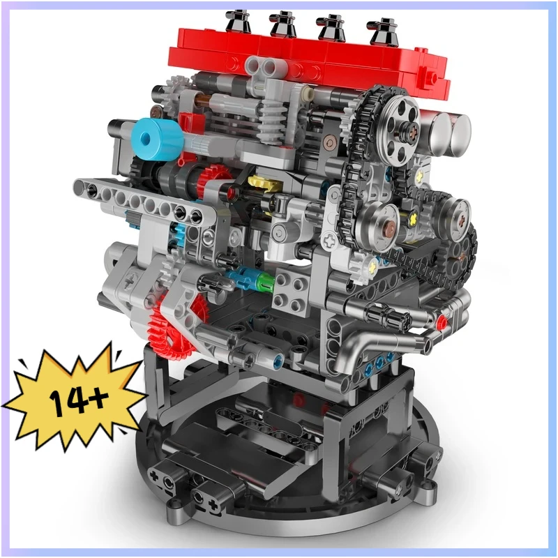 قالب الملك 10235 التقنية MMC L4 محرك نموذج بنة محاكاة محرك بمحرك الطوب مجموعة تحصيل لعبة عيد الميلاد #1