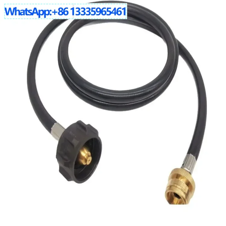 5 قطعة أمريكا الشمالية QCC واجهة اتصال اسطوانة الغاز تحويل رئيس أمريكا الشمالية التخييم أنبوب البروبان QCC مجموعة الأنابيب-4FT- #1