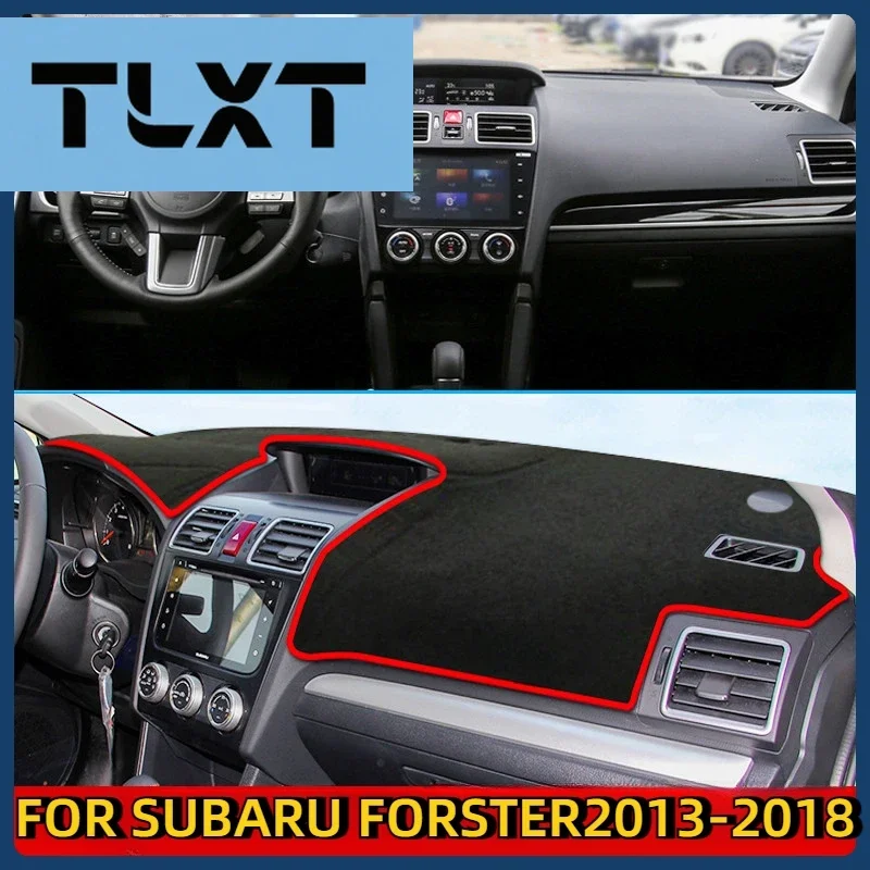 

Для Subaru Forester 2013 ~ 2018 противоскользящий коврик для приборной панели, ковер, солнцезащитный козырек, аксессуары для приборной панели SG SH SJ SK 2014 2015 2016 2017