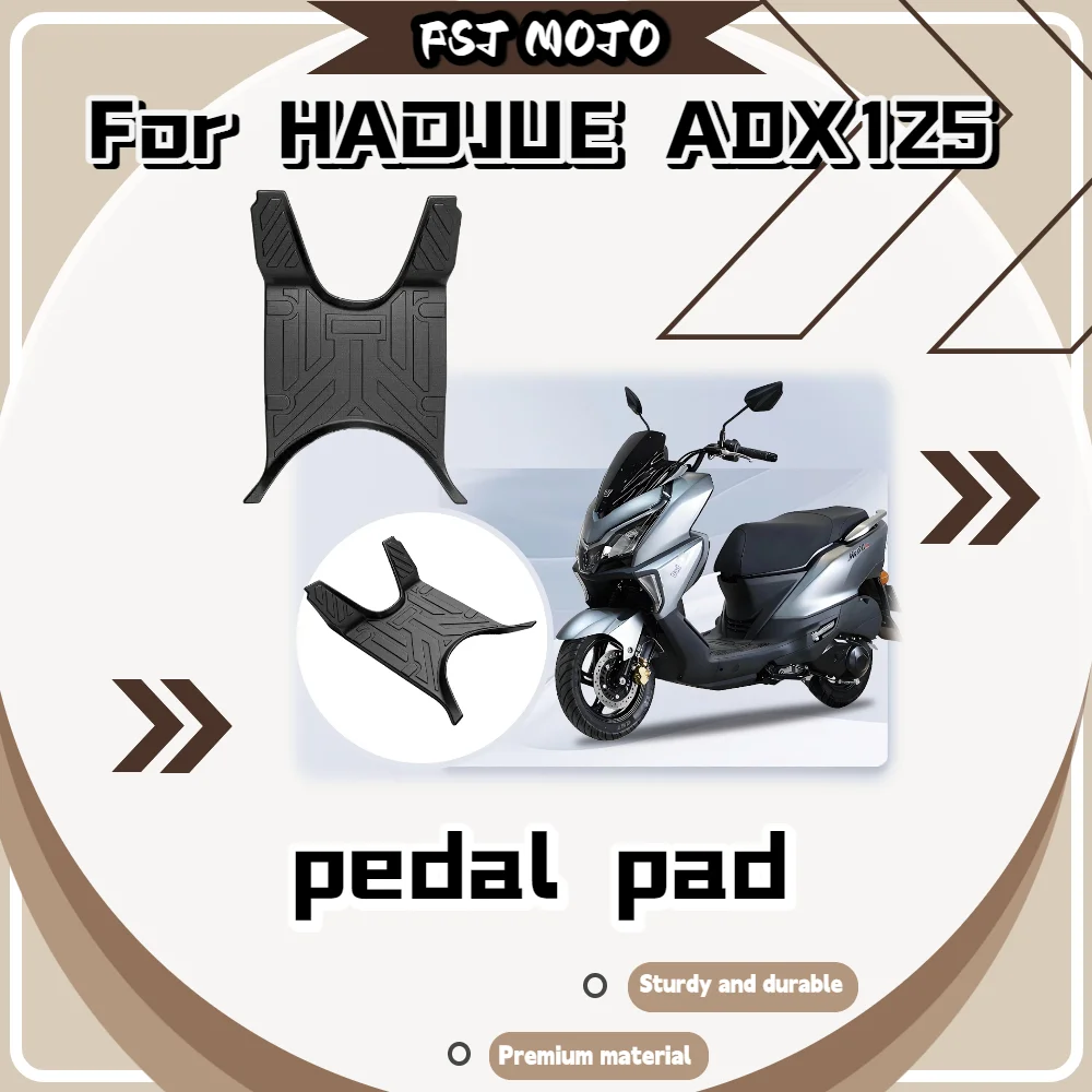 For Haojue ADX125 Foot Mat, TPE Full Enclosure Non-Slip Wear-Resistant Scooter Floor Mat Mod Accessories