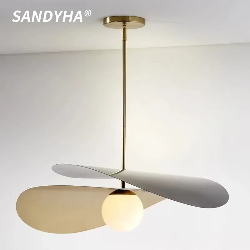 

SANDYHA Nordic Chandeliers For Living Room LED Pendant Light Dining Table Lighting Kitchen Bedroom Decoration Hanging Chandelier