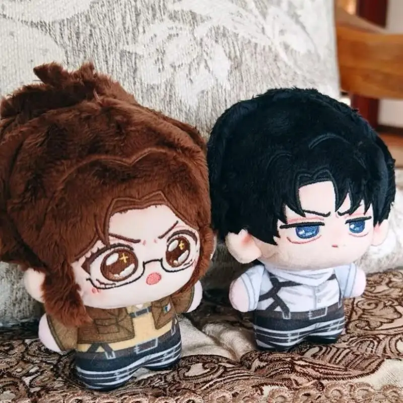 Anime Attack On Titan Eren Yeager Mikasa Ackerman 10Cm Plush Toy Pendant Doll Ornament Keychain Backpack Decoration Friend Gift
