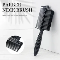 Soft Fiber Hair Dust Brush Barber Neck Brush Facial Beard Hair Sweeping Brush Double-sided Design Hair Oil Head Styling Tools