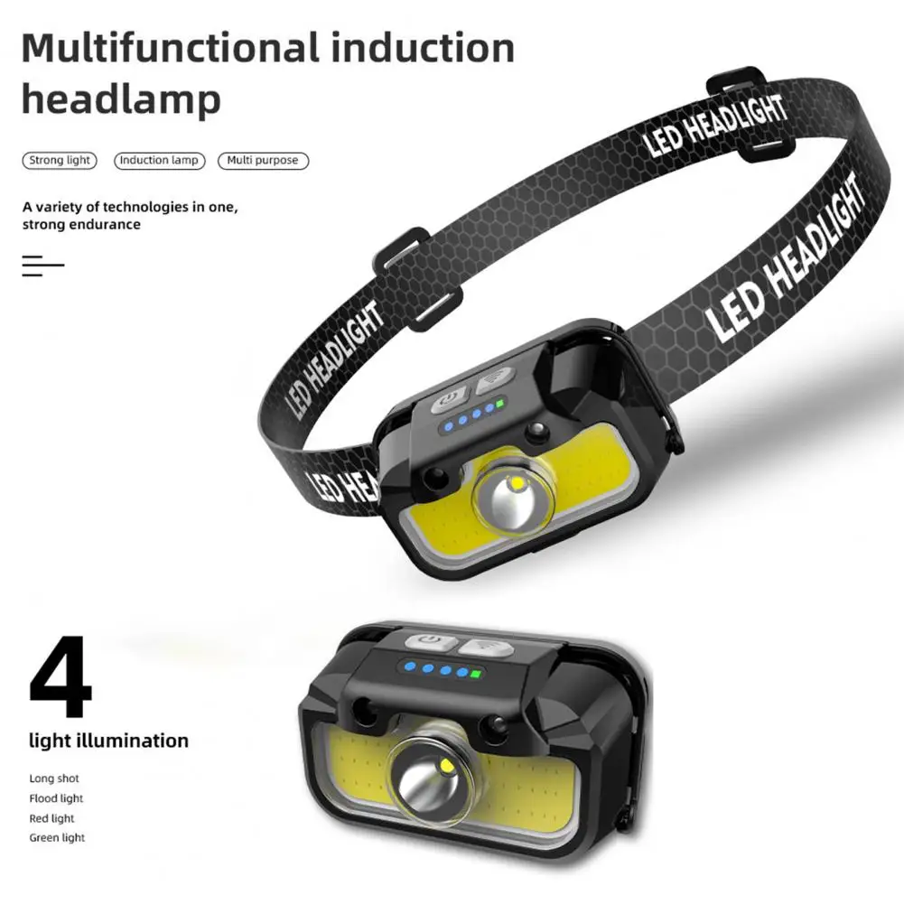 Durable Led Headlight Super Bright Led Rechargeable Headlamp with Control for Outdoor Activities Waterproof Lightweight